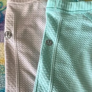 White/grey Lululemon Swiftly Tech Tees/ size 4